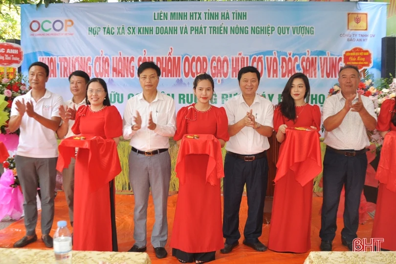 Khai trương cửa hàng gạo hữu cơ trên ruộng rươi, cáy Đức Thọ tại TP Hà Tĩnh
