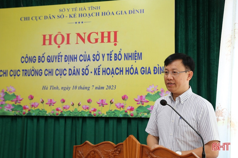 Giám đốc BVĐK Hương Khê làm Chi cục trưởng Chi cục Dân số - KHHGĐ Hà Tĩnh