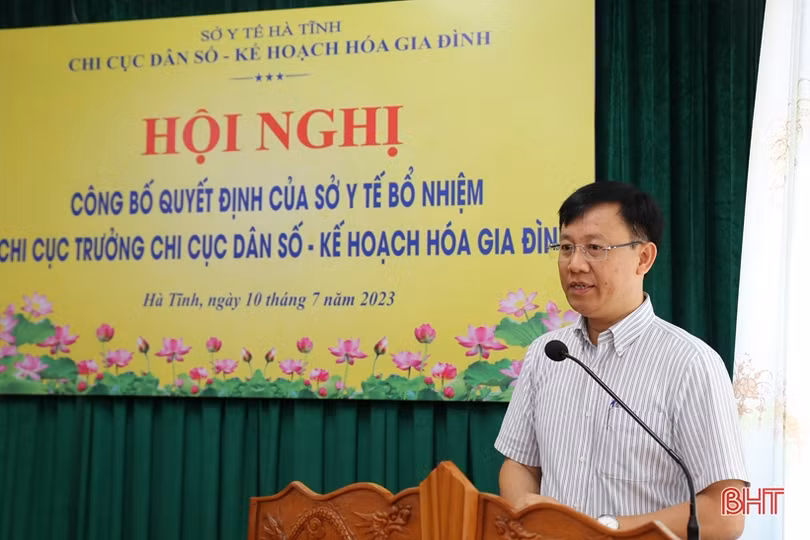 Giám đốc BVĐK Hương Khê làm Chi cục trưởng Chi cục Dân số - KHHGĐ Hà Tĩnh