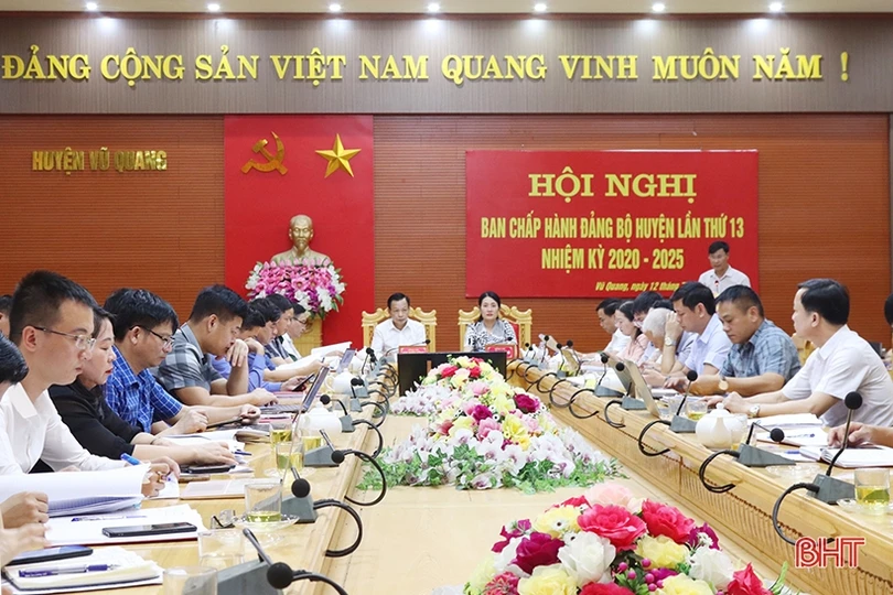 Vũ Quang tiếp tục tập trung xây dựng nông thôn mới, đô thị văn minh