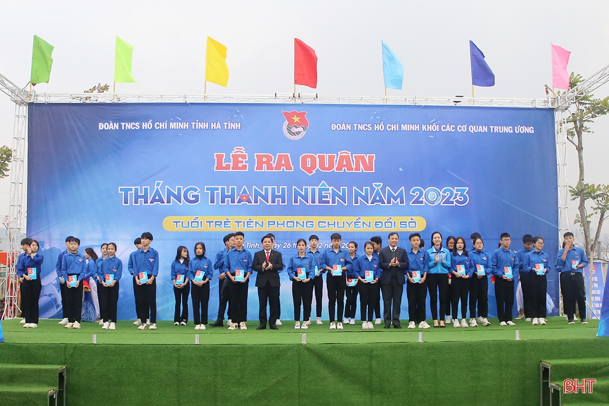 Tuổi trẻ Hà Tĩnh ra quân Tháng Thanh niên 2023
