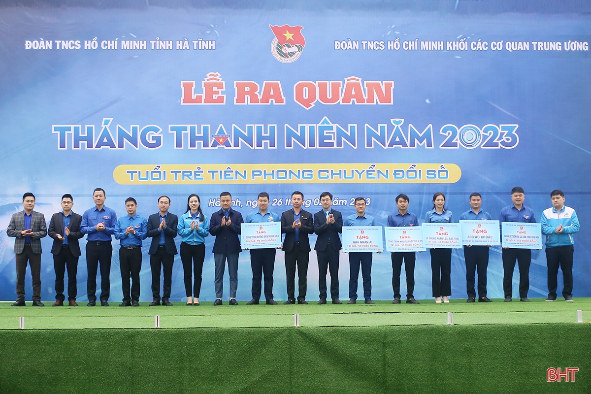Tuổi trẻ Hà Tĩnh ra quân Tháng Thanh niên 2023
