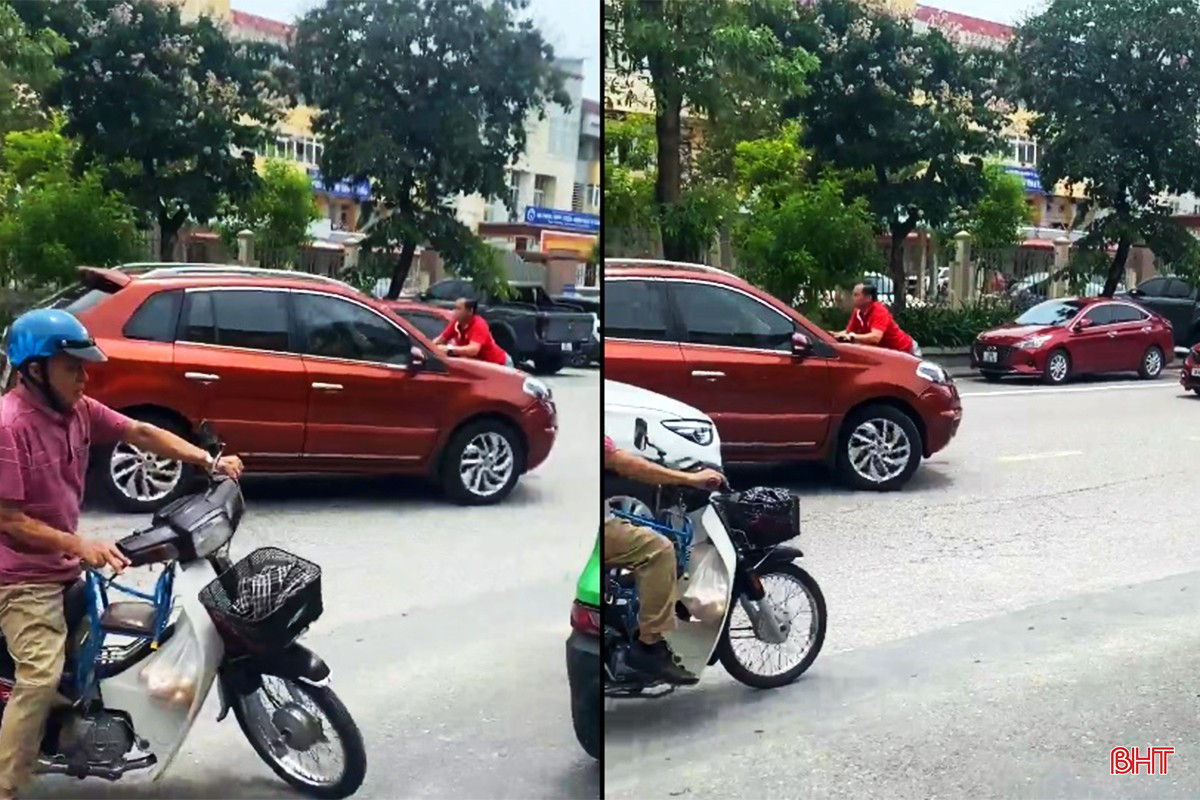 Theo lời ông Nguyễn Băng Th., việc bám vào nắp capo xe ô tô là để ngăn xe rời khỏi hiện trường khi nguyên nhân vụ va chạm chưa được làm rõ. bqbht_br_tai-nan-03.jpg