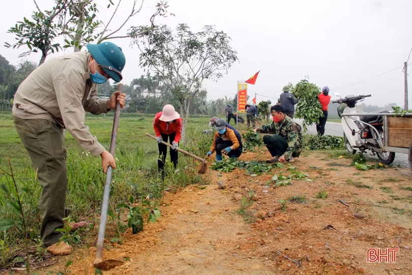 Hương Sơn tăng tốc “cán đích” huyện nông thôn mới vào quý II/2021
