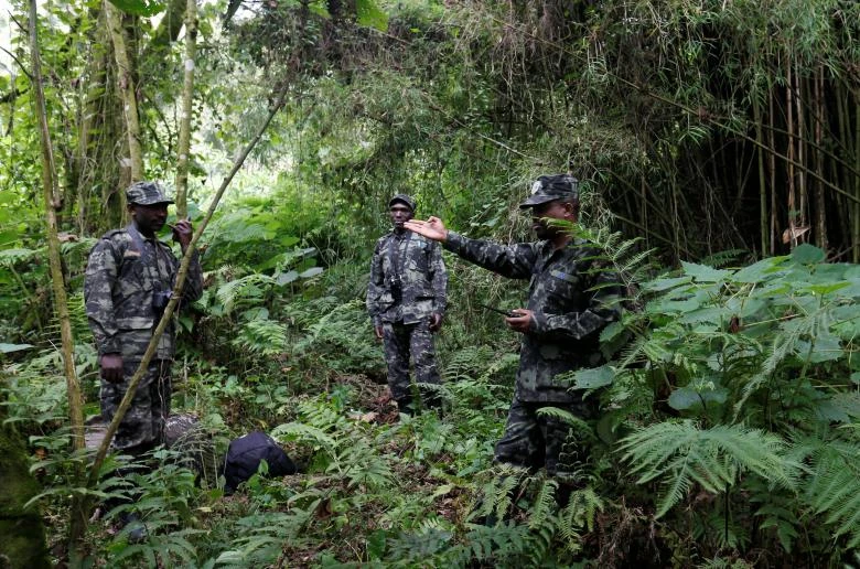 loai khi dot nui o rwanda dung tren bo vuc tuyet chung