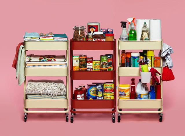 bi kip sap xep can bep gon gang ma khong can cabinet chua do