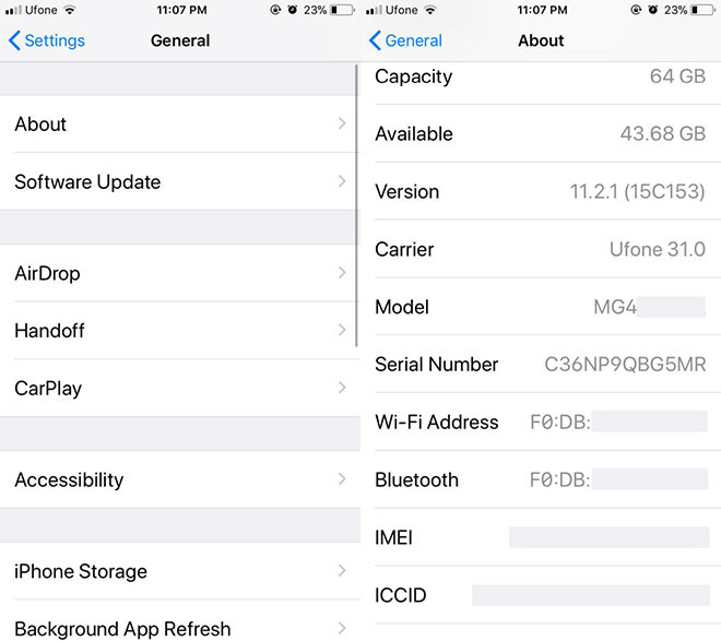 lam the nao phan biet iphone la san pham moi hay tan trang