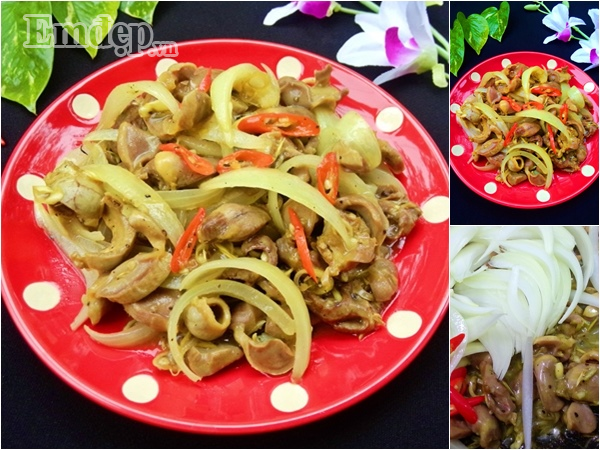 troi mua lanh trua nay me che bien mon long ga xao sa ot cay ngon mieng