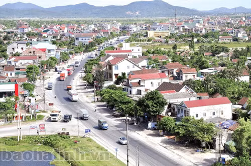 Đô thị Kỳ Anh ngày càng khang trang, hiện đại. Ảnh: Sỹ Ngọ