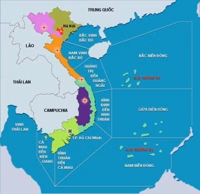 Bản đồ dự báo thời tiết ngày 16/3. Ảnh: nchmf.gov.vn