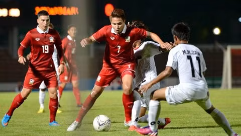 Các cầu thủ U23 Thái Lan tự tin trước cuộc tiếp đón U23 Myanmar