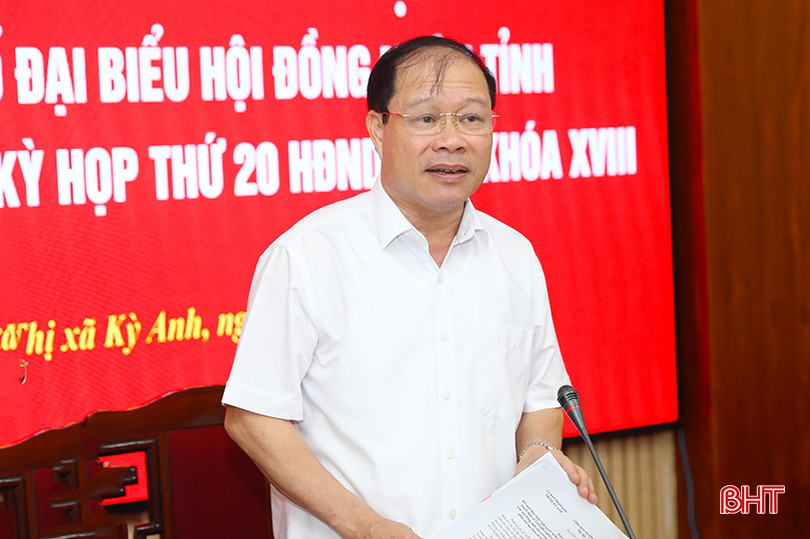 Bí thư Thị ủy Kỳ Anh Nguyễn Hoài Sơn nhấn mạnh một số nội dung tại buổi thảo luận. AG7A7591.jpg