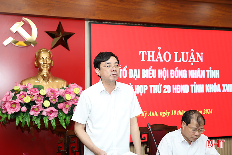 Giám đốc Sở Công thương Đặng Văn Thành phát biểu tại buổi thảo luận. AG7A7583.jpg