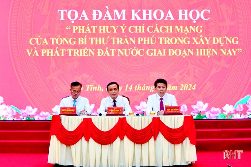 Trường Chính trị Trần Phú tổ chức tọa đàm về Tổng Bí thư Trần Phú. ssq.jpg