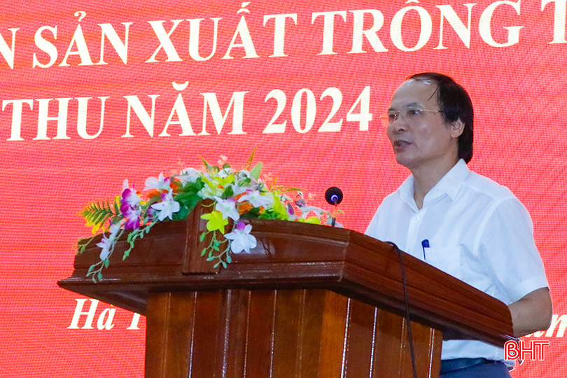 Giám đốc Sở NN&PTNT tỉnh Hà Tĩnh Nguyễn Văn Việt phát biểu tại hội nghị. _MG_8522.jpg