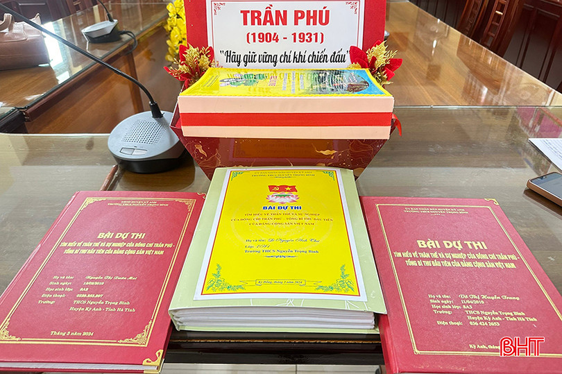 Đến nay, 100% trường học trên địa bàn toàn tỉnh đã tích cực tham gia cuộc thi tìm hiểu về thân thế, sự nghiệp đồng chí Trần Phú và những đổi thay trên quê hương Đức Thọ. z5281146963299_8c3762fbaaa1051184a016a5cf2c8ab5.jpg
