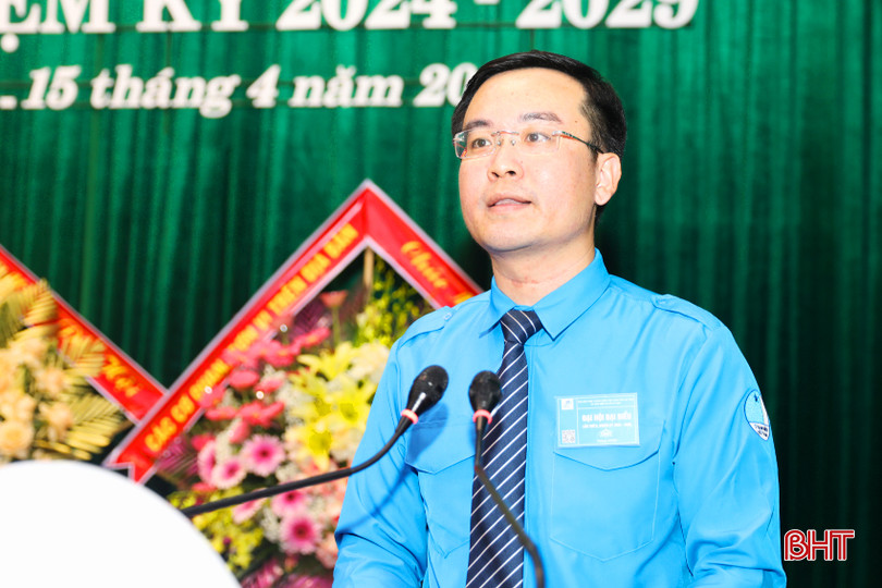 Chủ tịch Hội LHTN tỉnh Nguyễn Hoài Nam phát biểu chỉ đạo đại hội. đoàn 1-3.jpeg