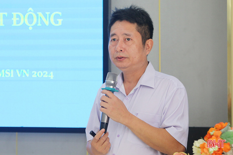 Bác sĩ Bùi Văn Nam - Đội trưởng Đội giám sát chất lượng MSIVN trình bày kế hoạch thực hiện cung cấp biện pháp tránh thai dài hạn miễn phí. z5618846087025_644ead6433d7bd3cb4bc7f6d455307df.jpg