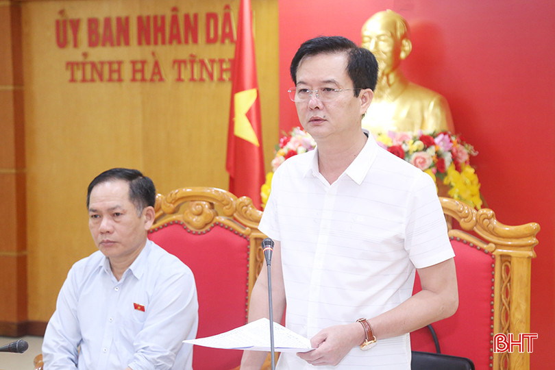 Phó Chủ tịch UBND tỉnh Trần Báu Hà phát biểu tại cuộc làm việc. giam-sat-giao-thong-4.jpg