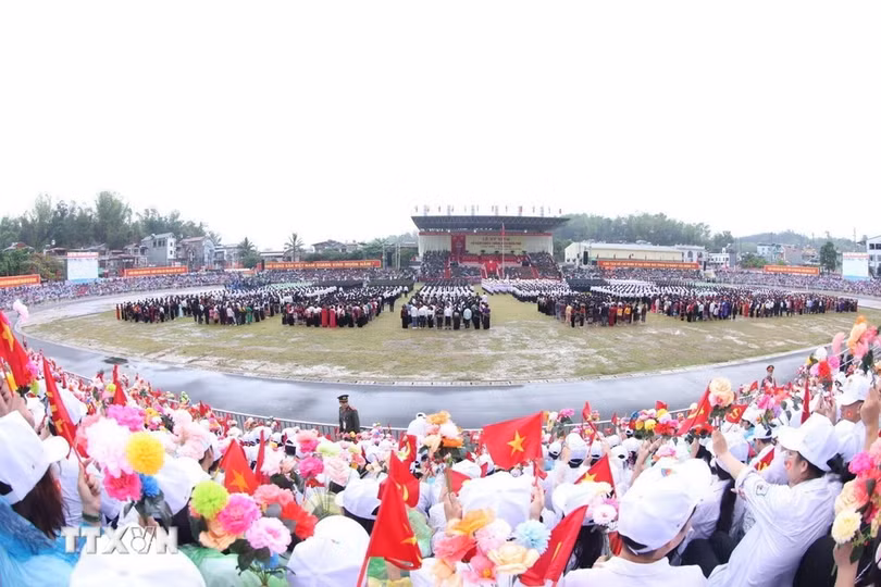 Quang cảnh buổi lễ. (Ảnh: Tuấn Anh/TTXVN)