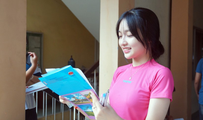 Võ Anh Thư, thí sinh tại điểm thi Trường Đại học Khoa học Tự nhiên - Đại học Quốc gia TPHCM. Ảnh: Mạnh Tùng thi-sinh-3982.jpg