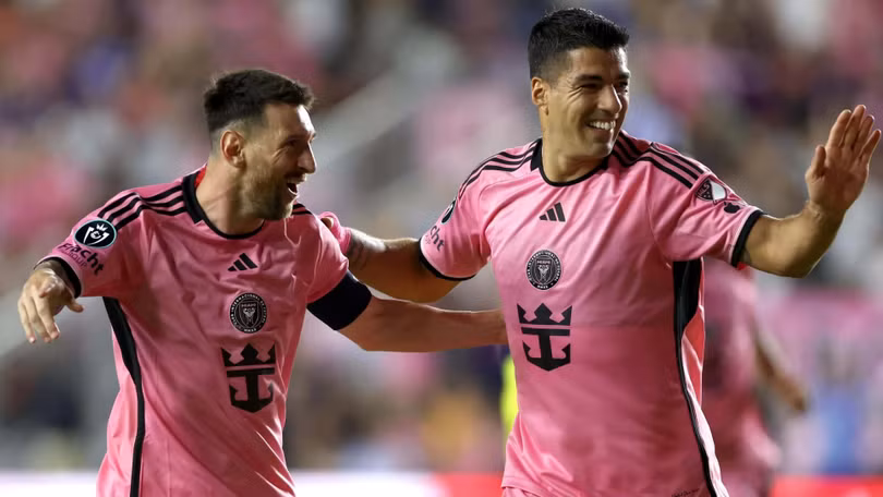Suarez và Messi tiếp tục chơi ăn ý trên hàng công Inter Miami.