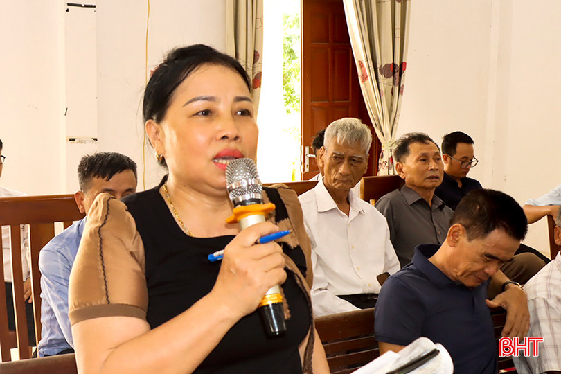 Cử tri Trần Thị Thảo -Tổ dân phố 1 thị trấn Đức Thọ kiến nghị nội dung liên quan đến chế độ phụ cấp của đội ngũ y tế thôn, bản... Cử tri Trần Thị Thảo -Tổ dân phố 1 thị trấn Đức Thọ kiến nghị nội dung liên quan đến chế độ phụ cấp của đội ngũ y tế thôn, bản...