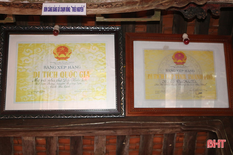 Mộ và nhà thờ Đào Hữu Ích được công nhận là di tích cấp quốc gia năm 2015. z5341737141353_0c7d15d2fa2efb4b6230680fd46d5503.jpg