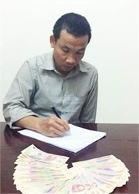 Hải và số tiền tang vật