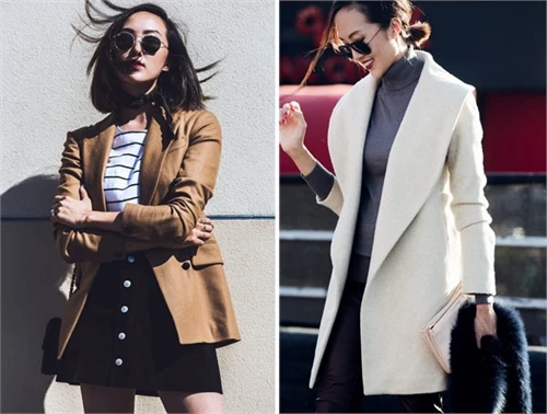 9. Áo khoác màu camel Gam màu dễ chịu này khi kết hợp cùng đường nét cắt may sắc sảo sẽ tạo nên mẫu áo thanh lịch mà duyên dáng, trở thành chìa khóa đem lại sức hút cho phái đẹp trong mùa thu đông.