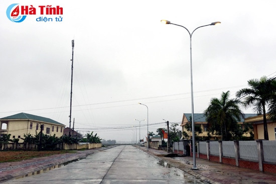 Hệ thống chiếu sáng công cộng trên các tuyến phố chính TX. Hồng Lĩnh vừa đưa vào sử dụng