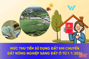 [Motion Graphics] Mức thu tiền sử dụng đất khi chuyển đất nông nghiệp sang đất ở từ 1/1/2026