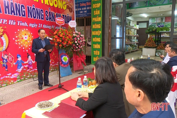 Khai trương cửa hàng nông sản an toàn tại thành phố Hà Tĩnh