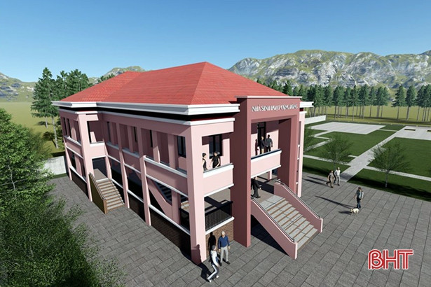 Khởi công 2 nhà văn hóa cộng đồng kết hợp tránh lũ tại Hương Sơn