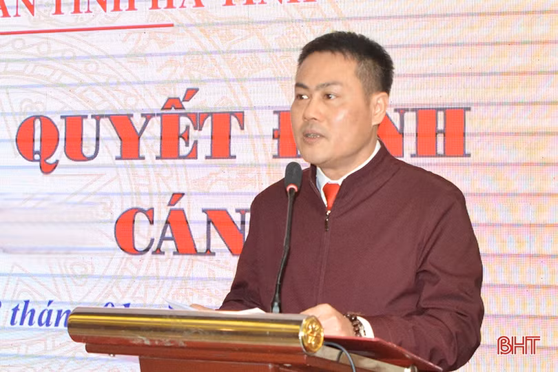 Công bố quyết định bổ nhiệm 2 Phó Giám đốc Sở Y tế Hà Tĩnh