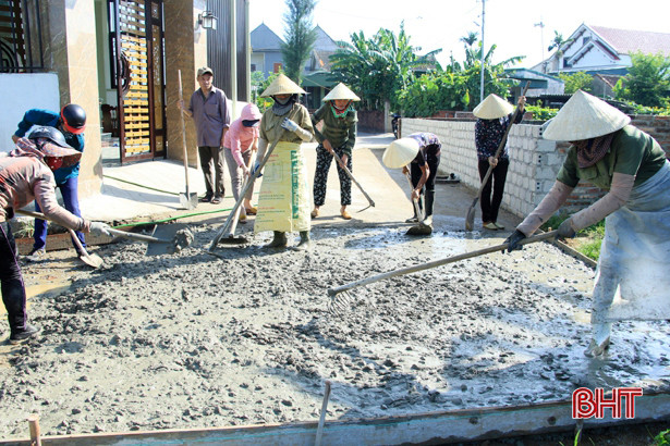 Xã đầu tiên ở Nghi Xuân phát động phong trào xây dựng NTM nâng cao