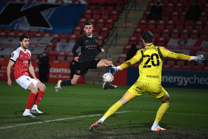 Kết quả Cheltenham 1-3 Man City: Man xanh hú vía vào vòng 5 FA Cup