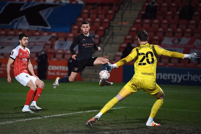 Kết quả Cheltenham 1-3 Man City: Man xanh hú vía vào vòng 5 FA Cup