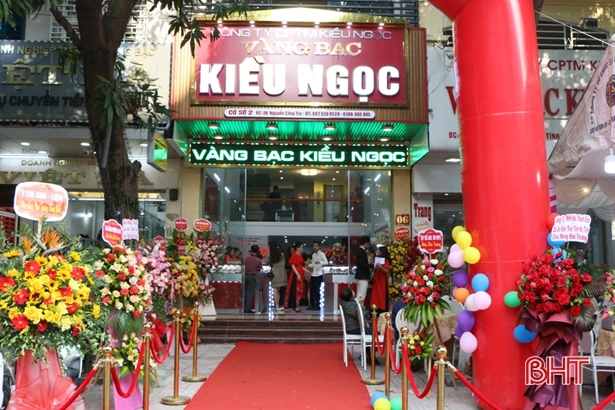 Vàng bạc Kiều Ngọc khai trương cơ sở 2 ở TP Hà Tĩnh