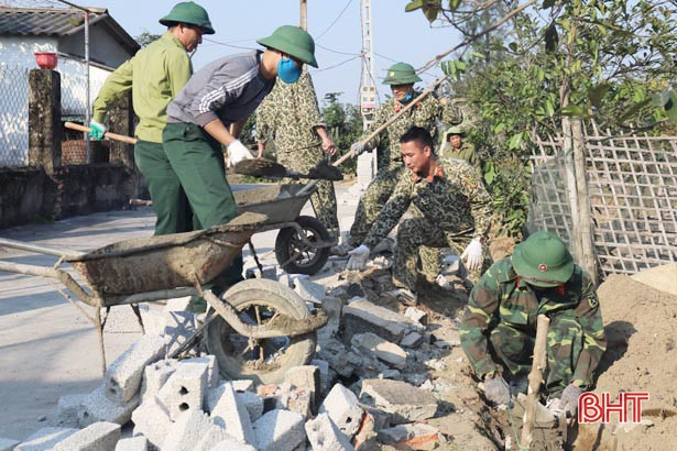 3 hộ dân ở Nghi Xuân hiến 180 m<sup>2</sup> đất mở đường xây dựng nông thôn mới