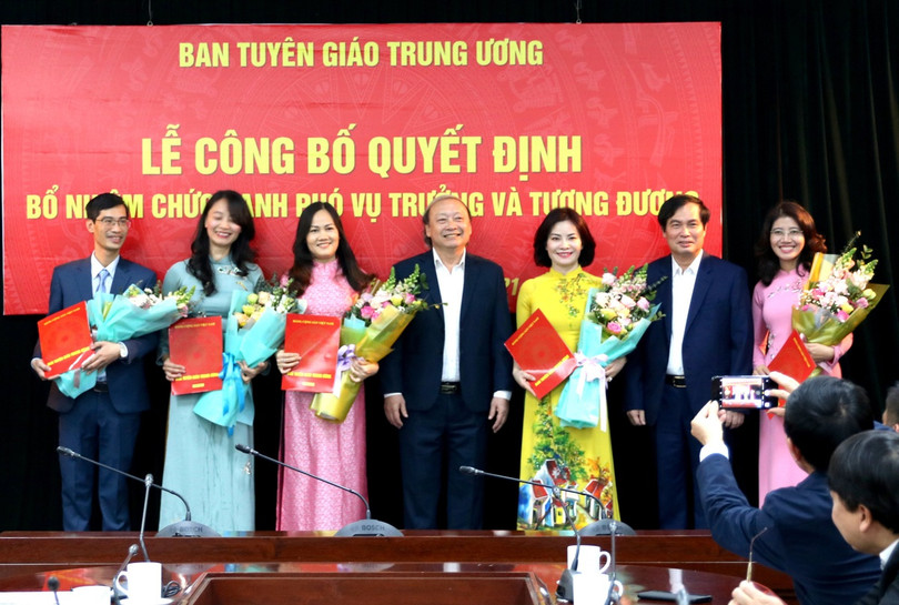 Ban Tuyên giáo Trung ương bổ nhiệm nhiều nhân sự mới