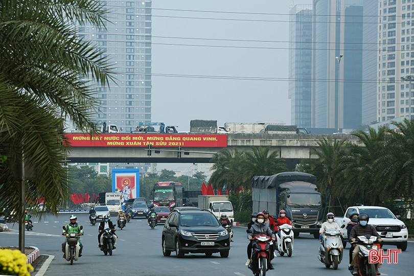 Trung tâm Hội nghị Quốc gia trước ngày khai mạc Đại hội đại biểu toàn quốc lần thứ XIII của Đảng