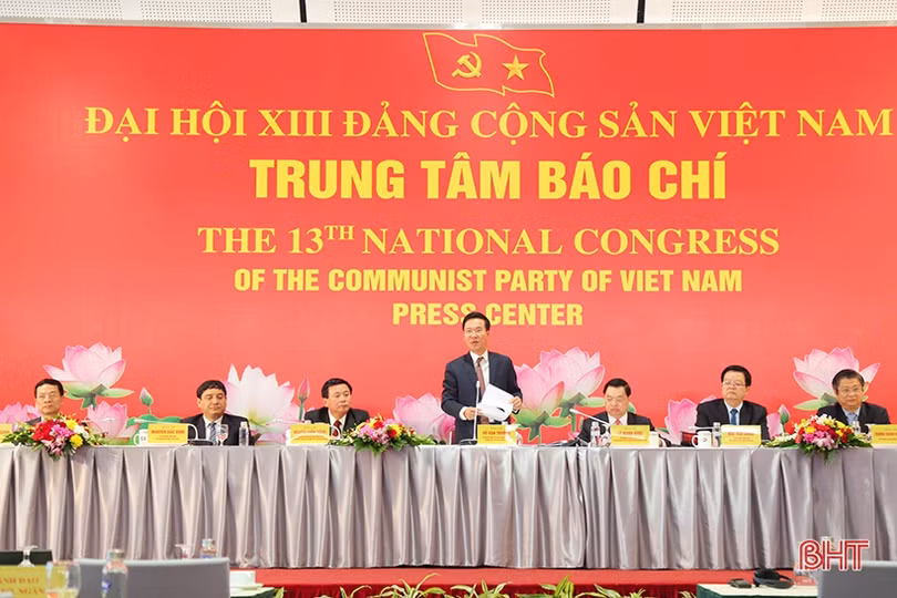 Họp báo, khai trương trung tâm báo chí Đại hội XIII của Đảng