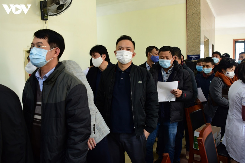 Hơn 350 nhà báo được xét nghiệm Covid-19 chuẩn bị tác nghiệp tại Đại hội Đảng XIII