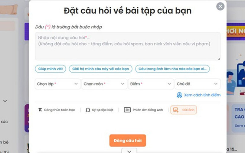 Giao diện FQA đơn giản, dễ dàng gửi câu hỏi và nhận lời giải chỉ trong vài giây. giai-dap-1.jpg
