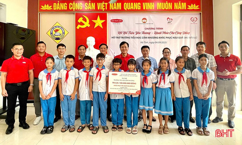 Sự hỗ trợ thiết thực của Dai-ichi Việt Nam nhằm chung tay, góp phần ổn định việc dạy và học trong năm học mới tại Trường Tiểu học Cẩm Nhượng. bqbht_br_z6979777403486-a11846a700988bdfe5d9b82e8229c605.jpg