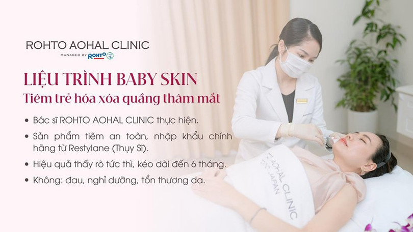 Liệu trình Baby Skin - trị thâm mắt hiệu quả tại ROHTO AOHAL CLINIC được nhiều chị em tin dùng. cach-tri-3.jpg