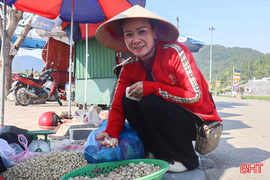 Nhiều nông sản địa phương "hút khách" tại Khu du lịch chùa Hương Tích