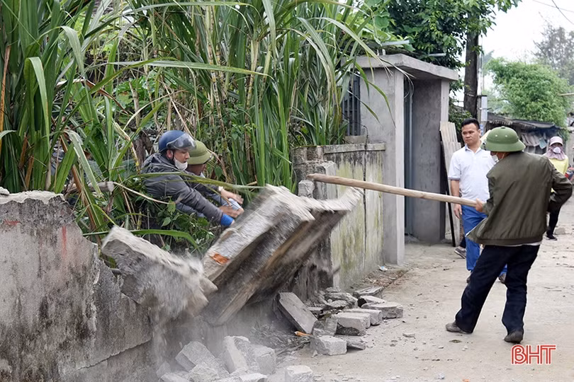 Lộc Hà ra quân 60 ngày cao điểm xây dựng nông thôn mới