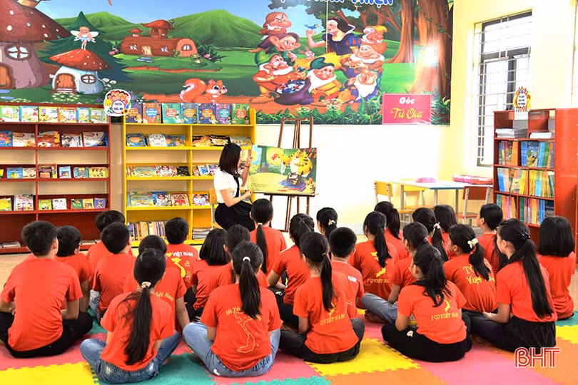 Truyền cảm hứng đọc sách cho học sinh tiểu học Can Lộc